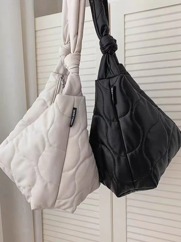 Quilted casual tote bag 0189