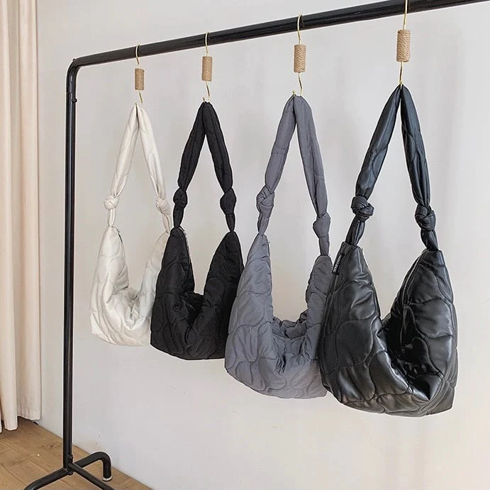 Quilted casual tote bag 0189