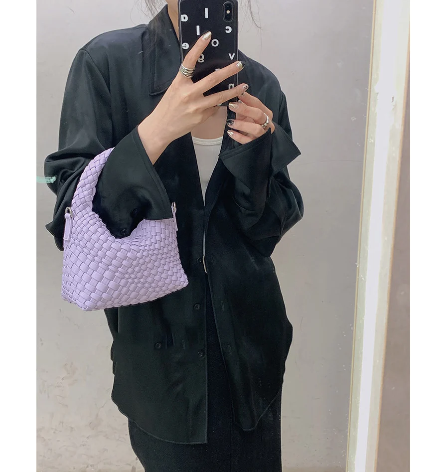 Braided mini shoulder bag 0885