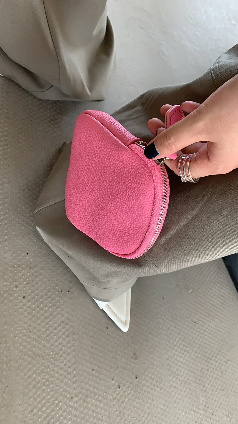 Real leather style small pouch 0615