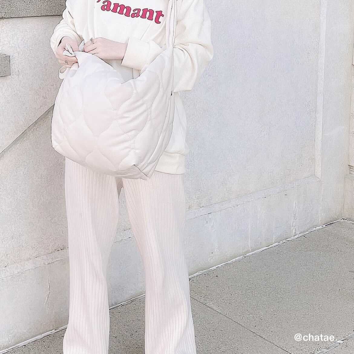 Quilted casual tote bag 0189