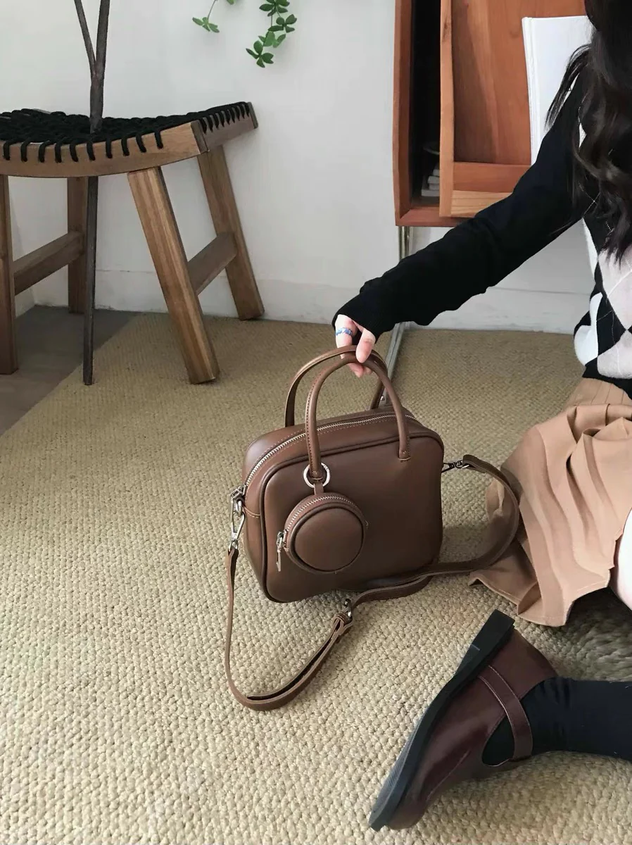 [Ready to ship] 2way square bag with mini pochette 0401