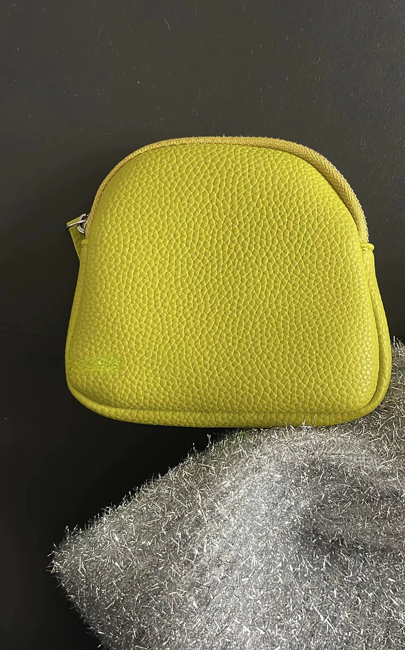 Real leather style small pouch 0615