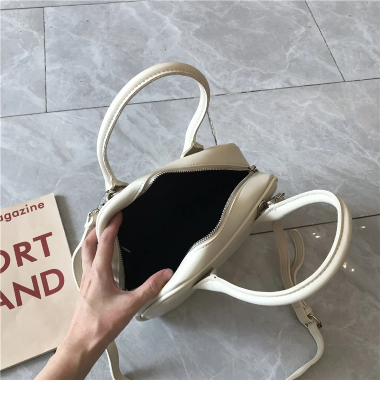 2way square PU bag 0216