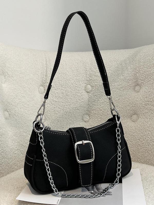 Women's Fashion Chain Decorated Shoulder Bag