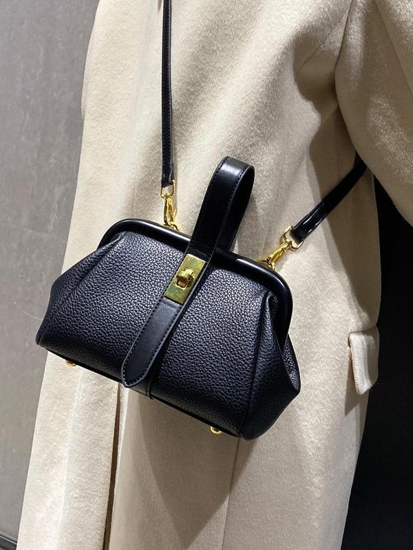 Women's Minimalist Plain Patchwork DesignDome Handbag