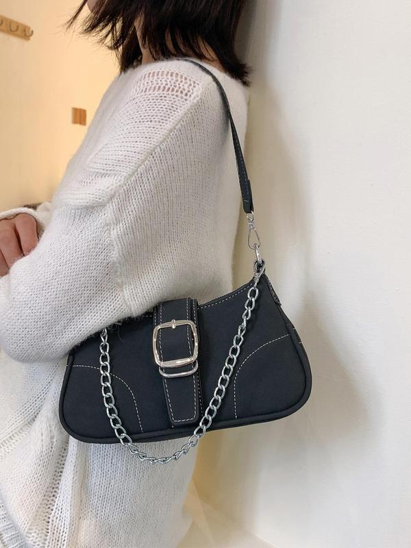 Women's Fashion Chain Decorated Shoulder Bag
