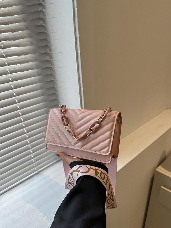 Women's Fashionable Solid Color PU LeatherCrossbody Bag