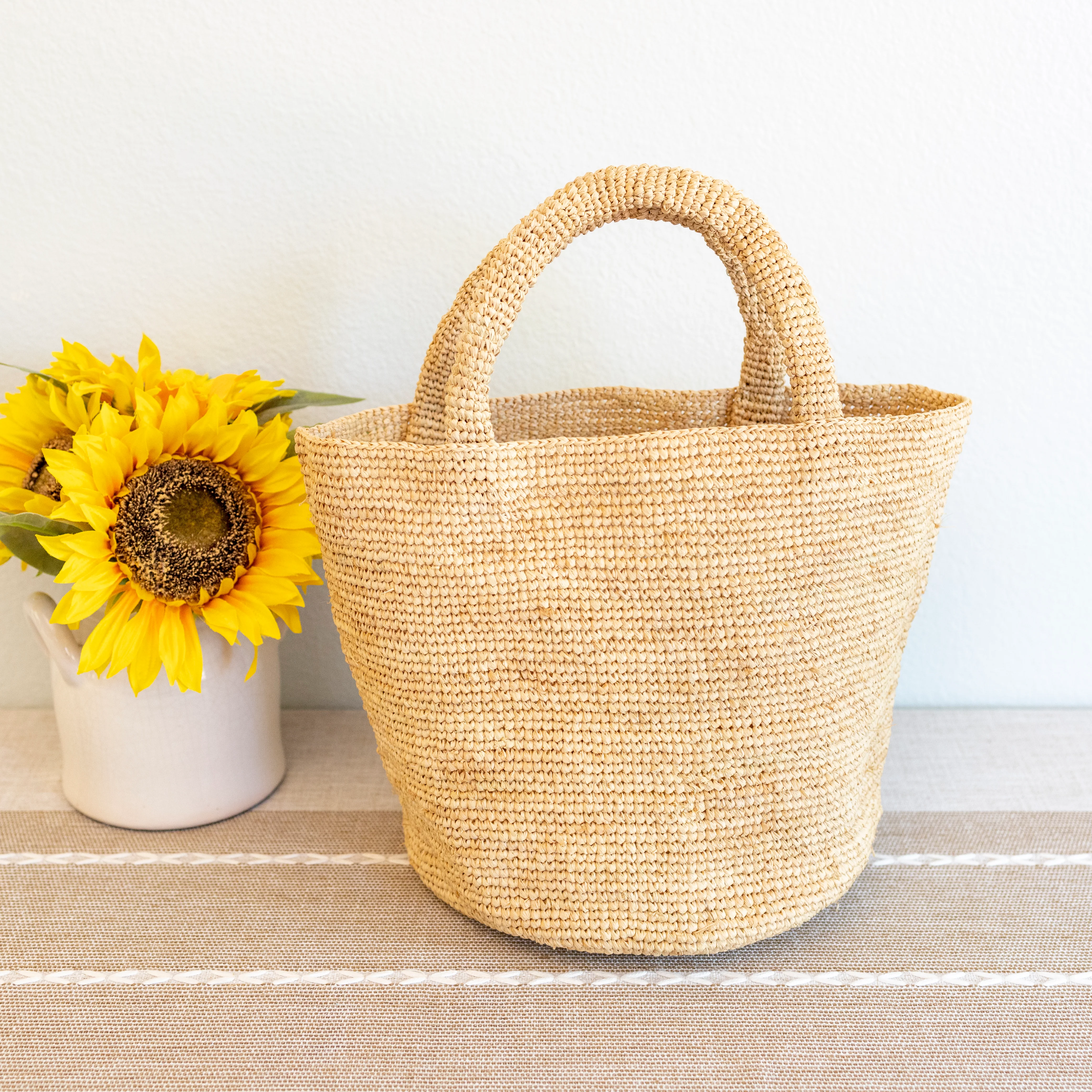 Summer Fashion Raffia Basket Bag