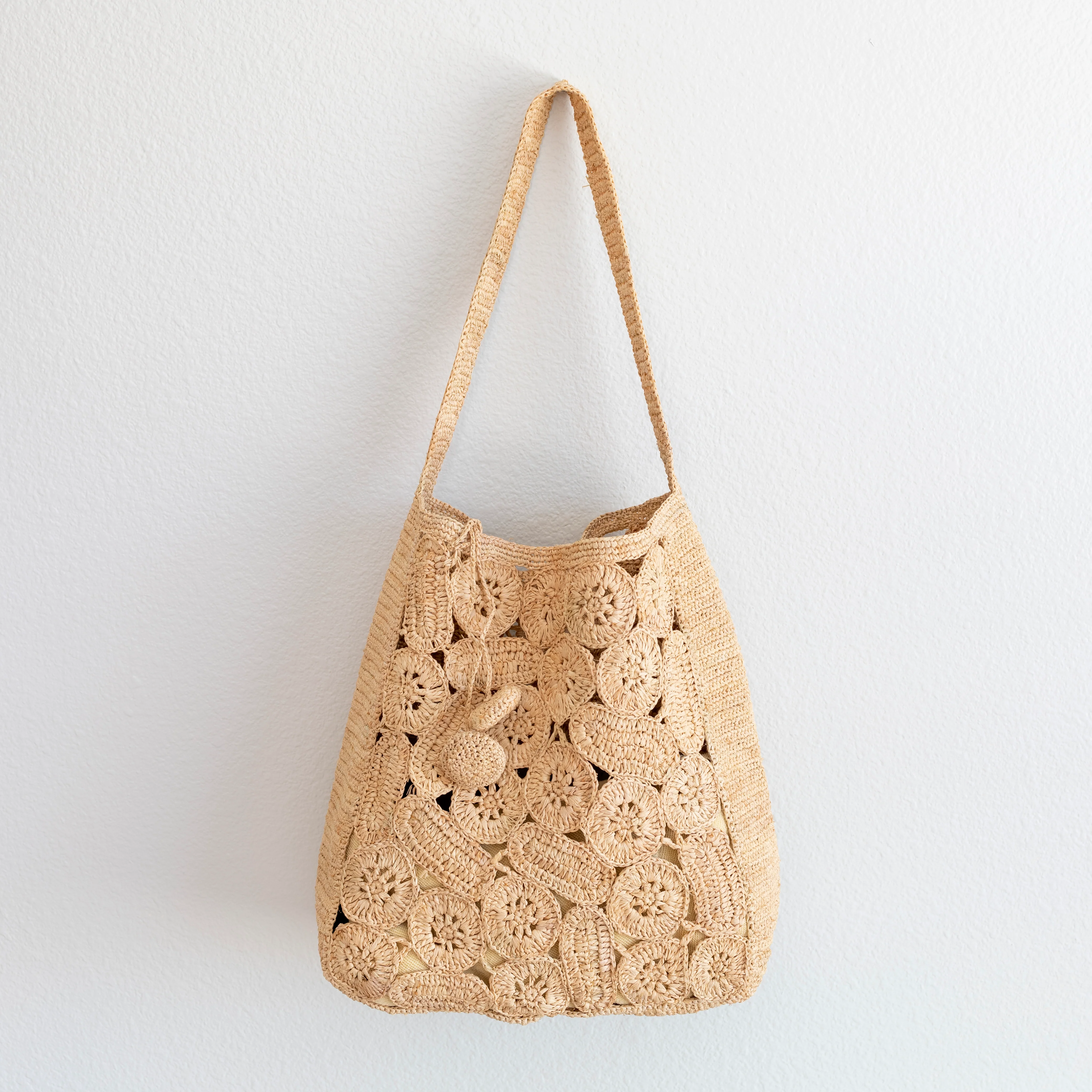 Soft Raffia Woven Summer Straw Shoulder Bag